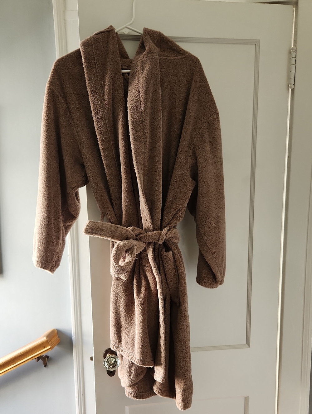 Sioro Men's Brown Terry Cloth Bath Robe Size Large